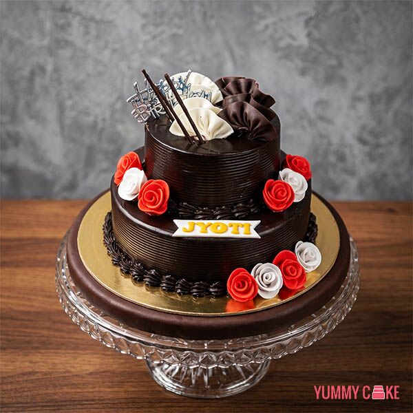 2 Tier Chocolate Birthday Cake