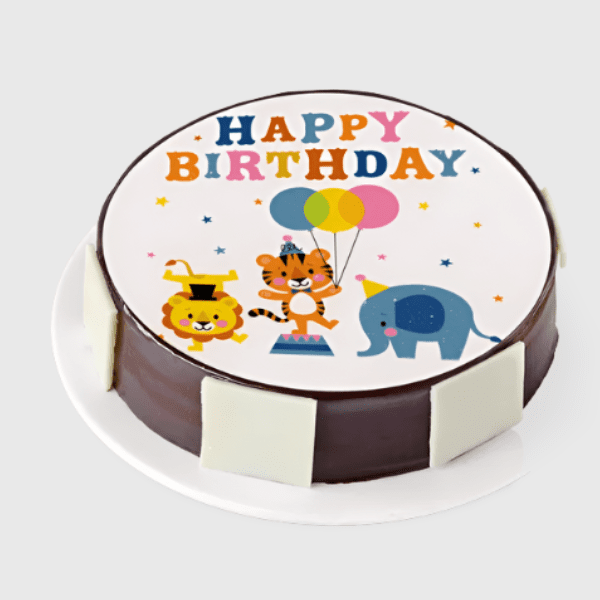 cartoon photo cake