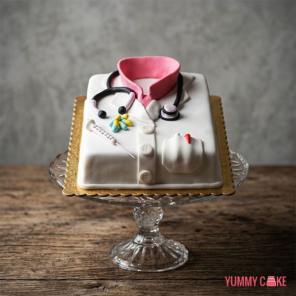 Doctor Lab Coat Cake