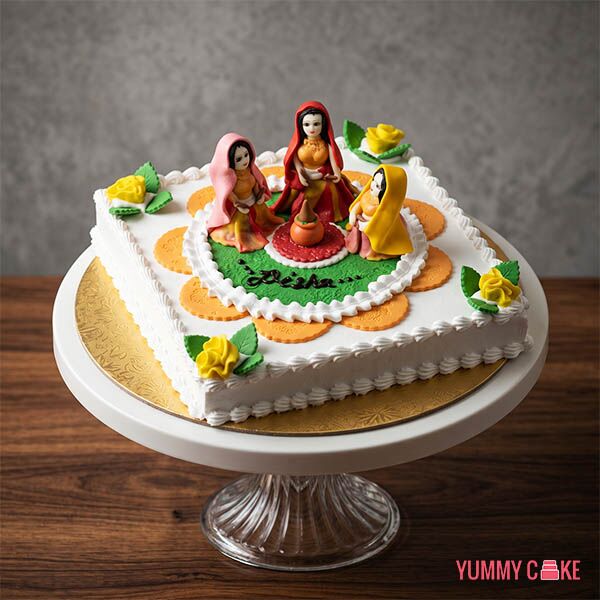 Festive Diya Celebration Cake