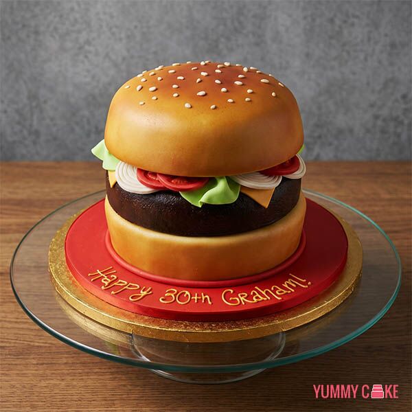 Burger Birthday Cake