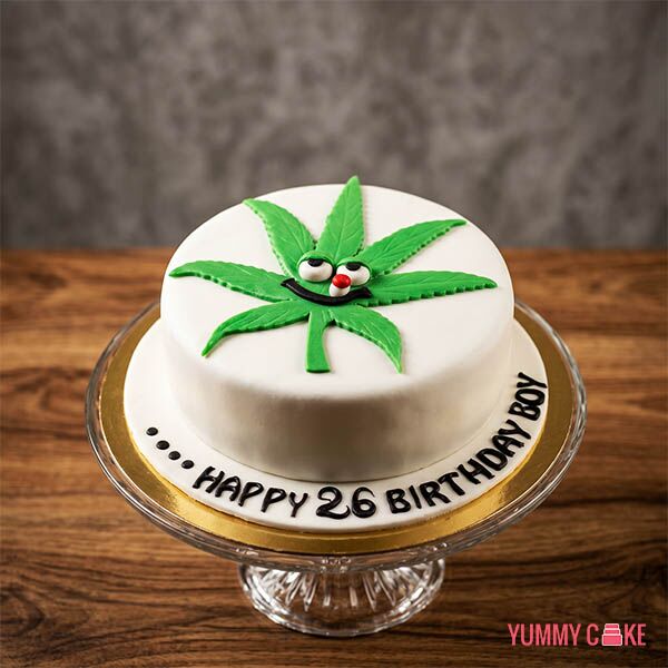 Marijuana Theme Cake