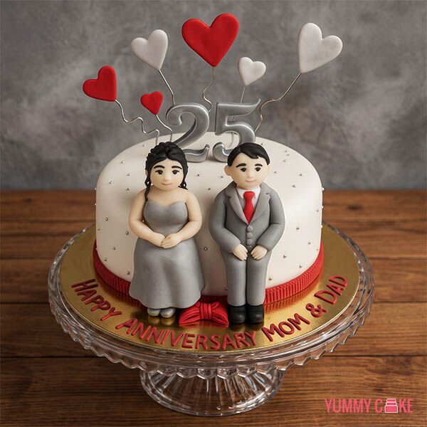 Anniversary Cake with Couple