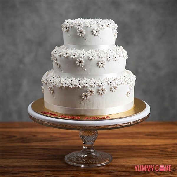 Silver Jubilee Cake