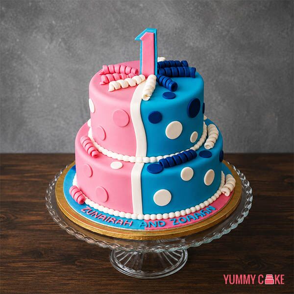 Twins Birthday Cake