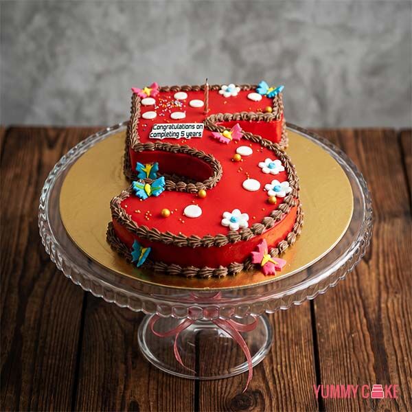5 Years Birthday Cake