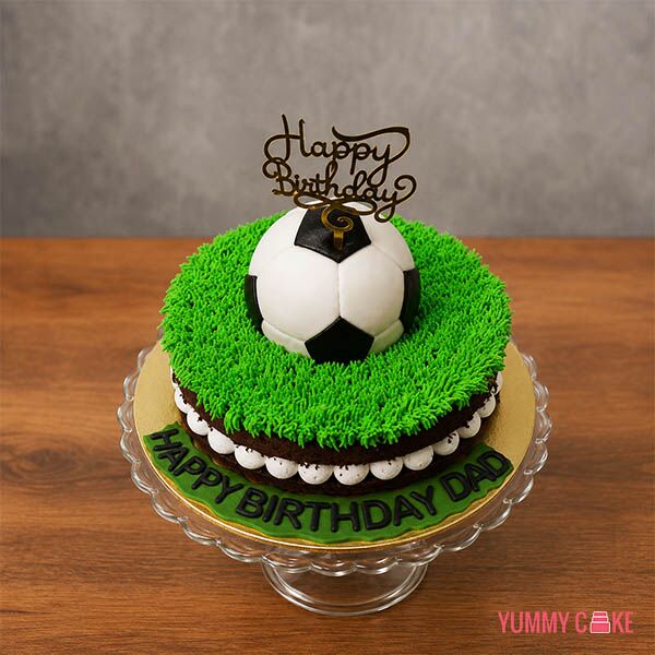 Football Cake for Dad's Birthday