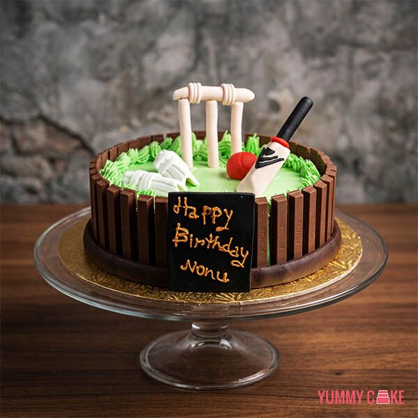 Cricket Theme KitKat Cake