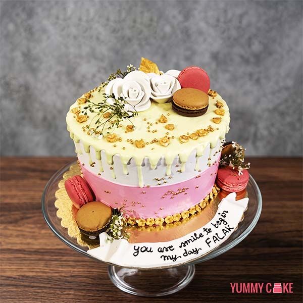 Macaron Birthday Cake