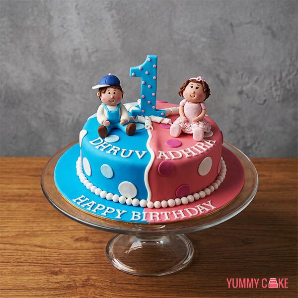 Cake for Twins Birthday