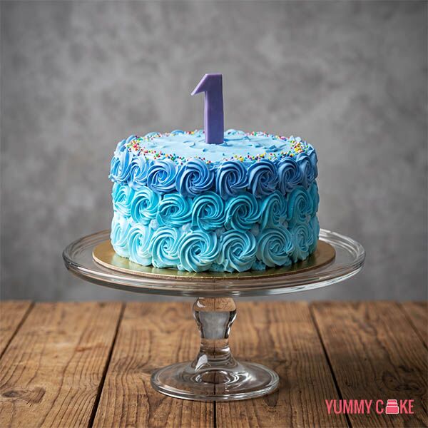 First Birthday Cream Cake