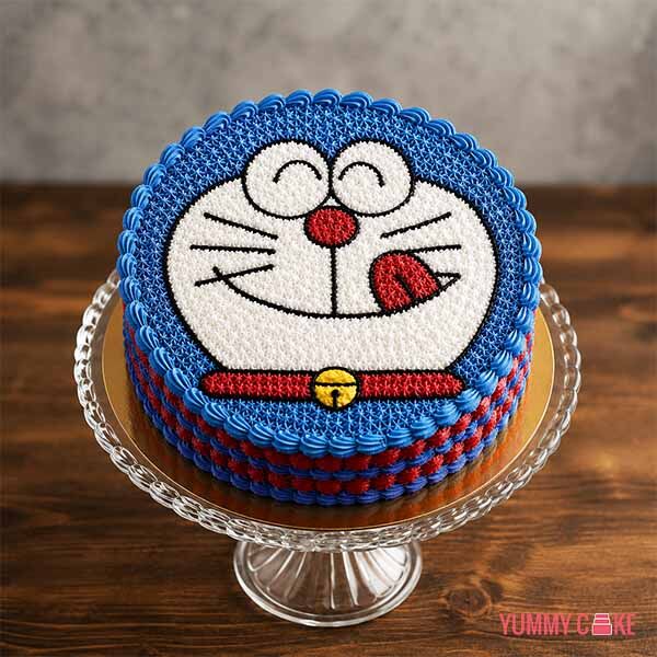 Doraemon Face Cake