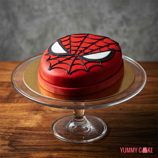 Spiderman Face Cake