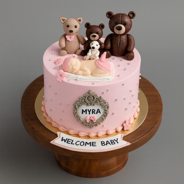 baby welcome cake for baby shower