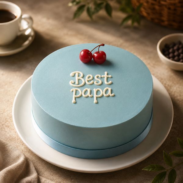 Best Papa Cake With Cherries for fathers day