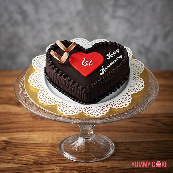 Heart Cake 1st Anniversary