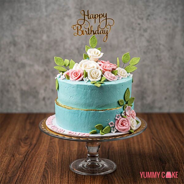 Roses Birthday Cake