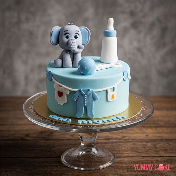 Baby Elephant Theme Cake