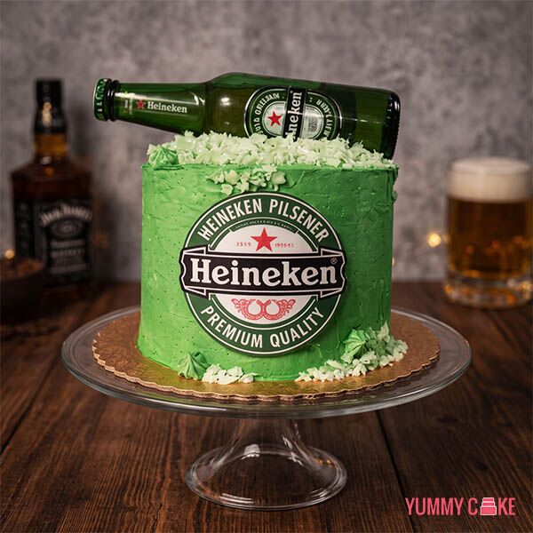 Heineken Birthday Cake