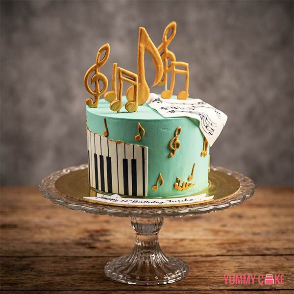 Music Themed Birthday Cake