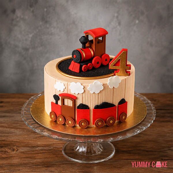 Train Theme Cake