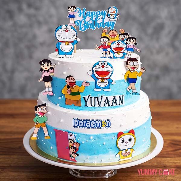 Doraemon 2 Tier Cake