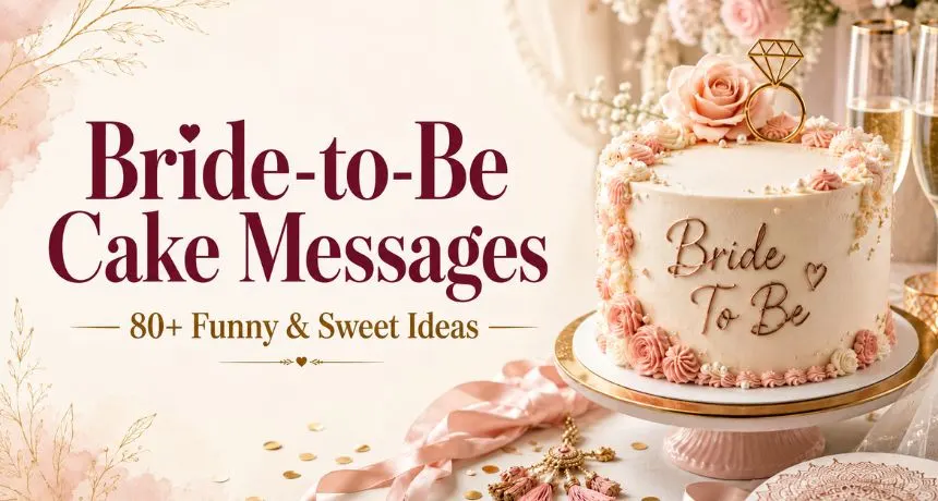 What to Write on a Bride-to-Be Cake: 80+ Funny & Sweet Messages