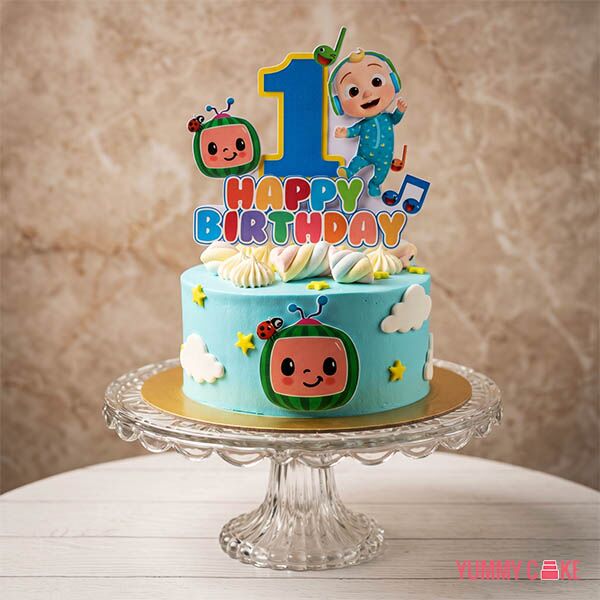 JJ Cocomelon 1st Birthday Cake