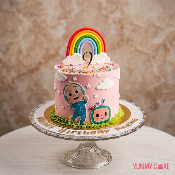 Rainbow JJ Cocomelon Cake