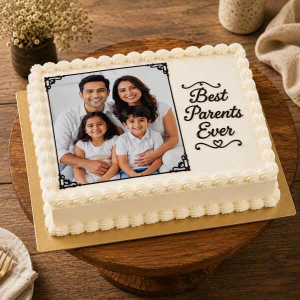 best parents ever photo cake