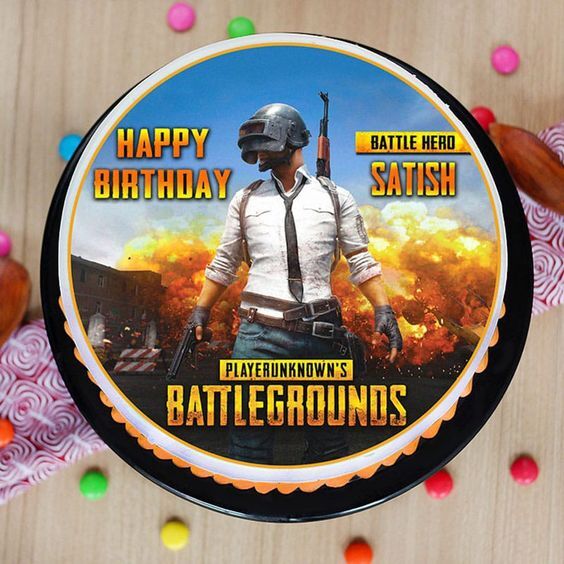 pubg birthday cake