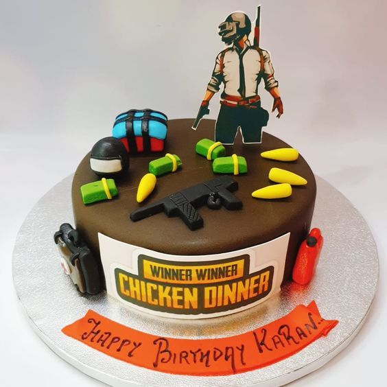 pubg lover birthday cake