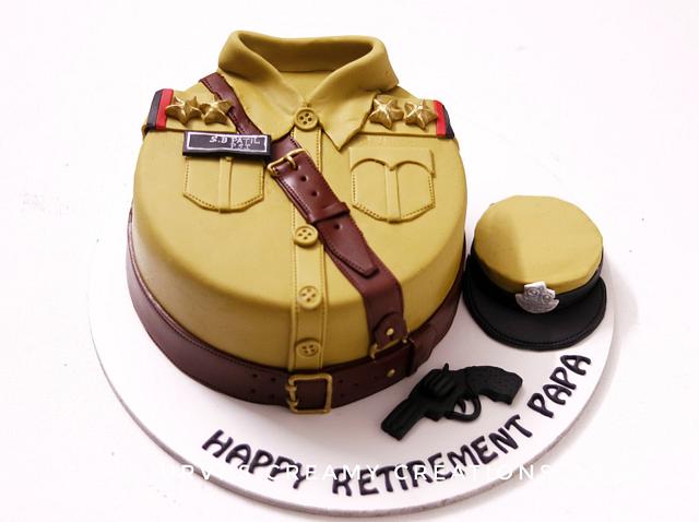 police retirement cake