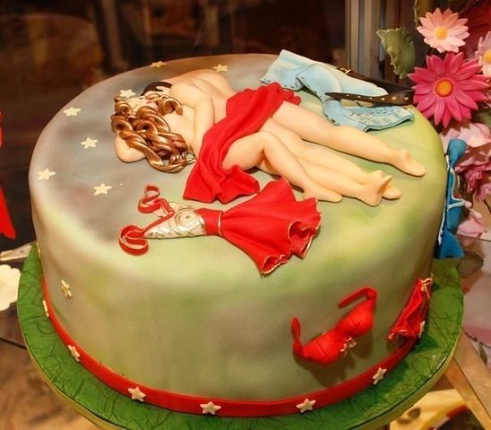 funny cake for groom