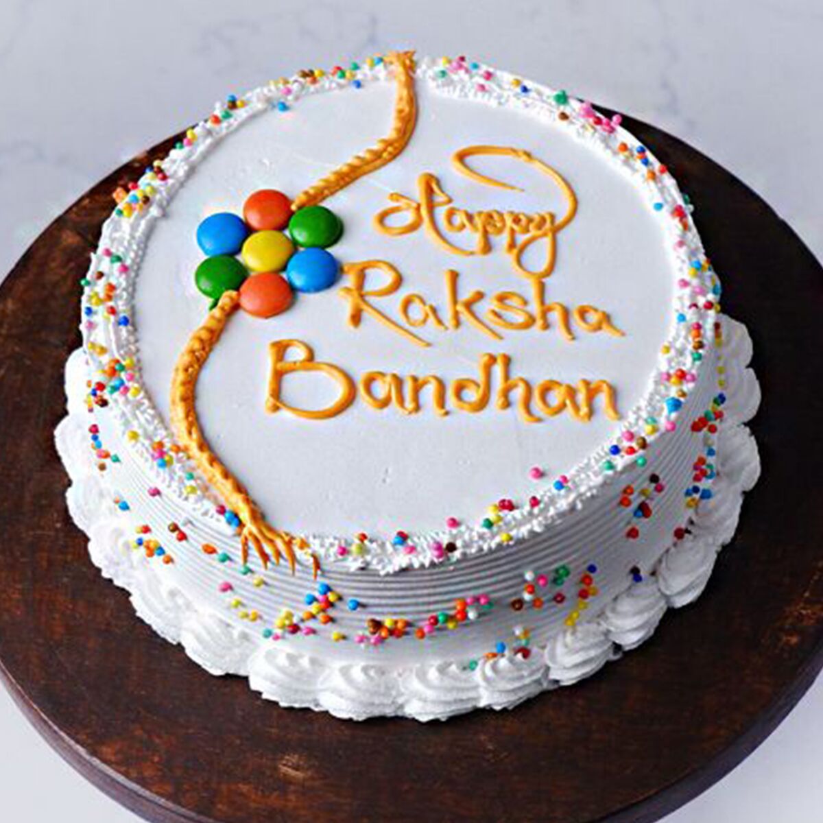 Gems Sprinkle Rakhi Cake