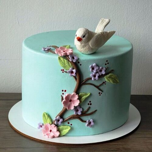 bird theme cake