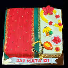 saraswati puja theme cake