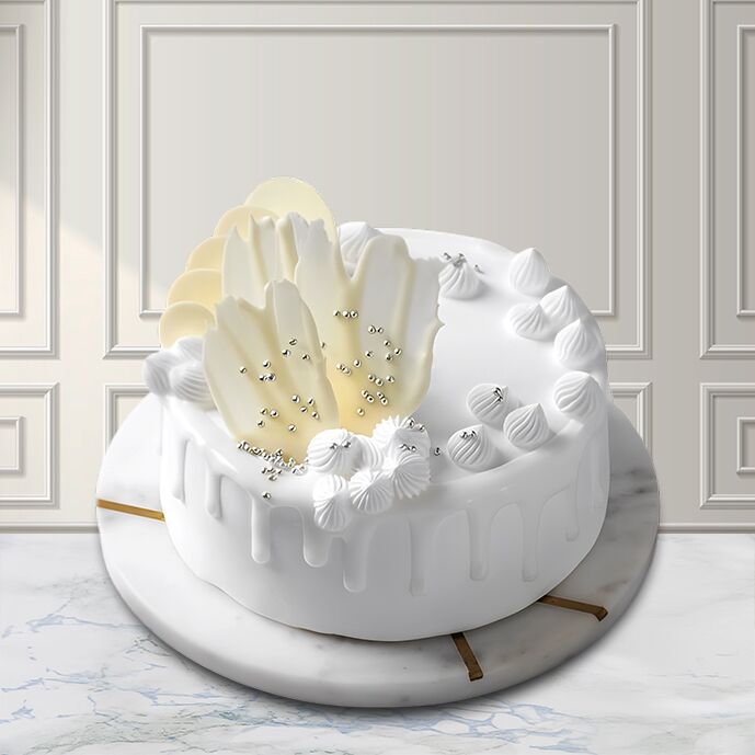 Luxury White Forest Bliss Cake