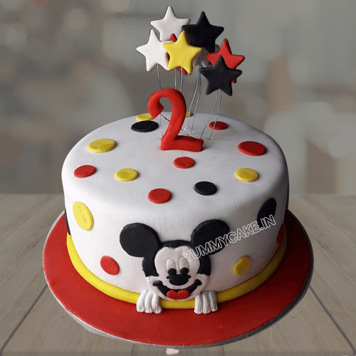 Mickey Mouse Fondant Cake