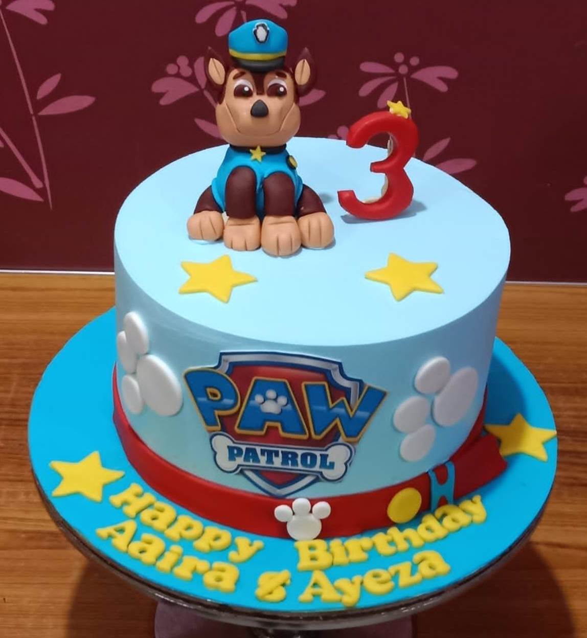 paw petrol cake design