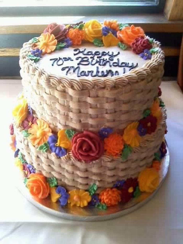 basket cake design