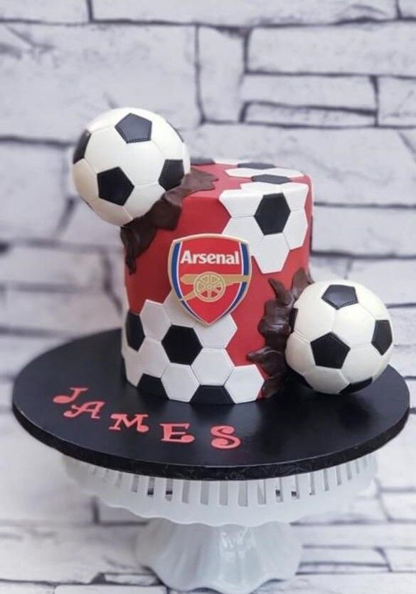 customized football cake