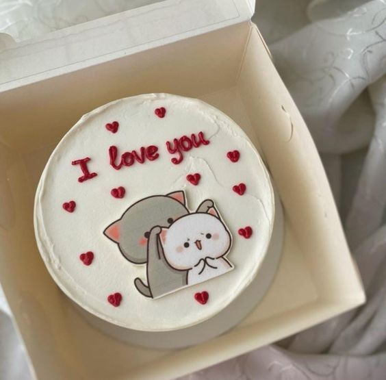 I love you bento cake
