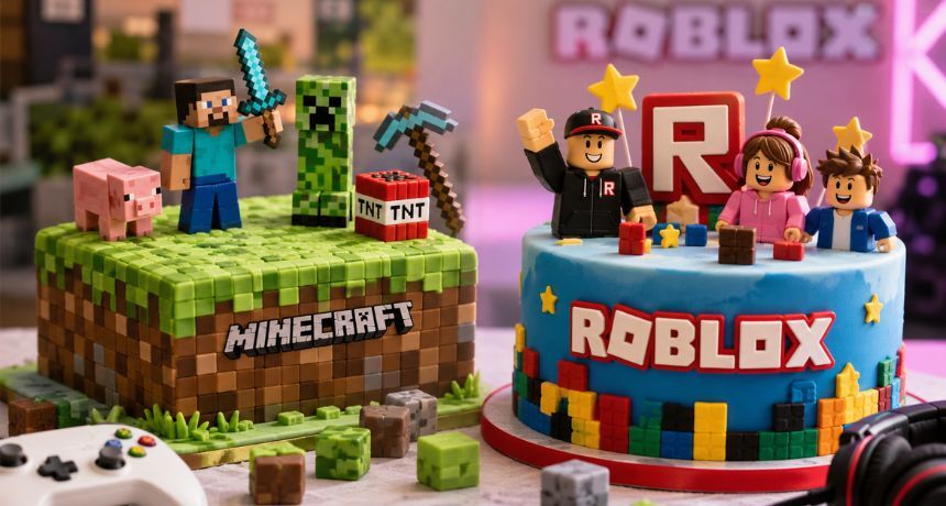 Building the Perfect Block Party: Top Minecraft and Roblox Cake Designs Young Gamers Love