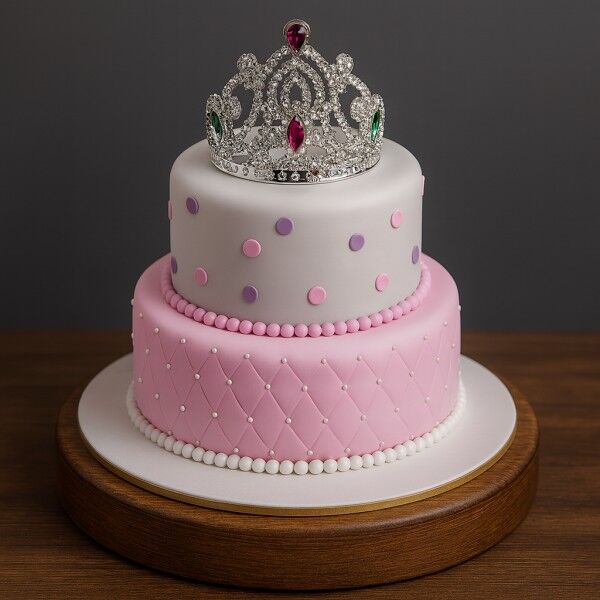 Crown Fondant Cake