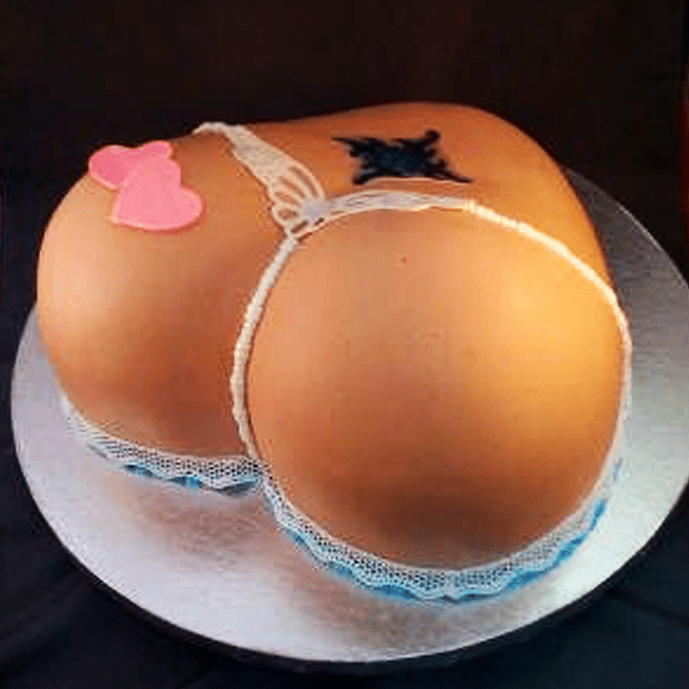 bachelor party butt cake