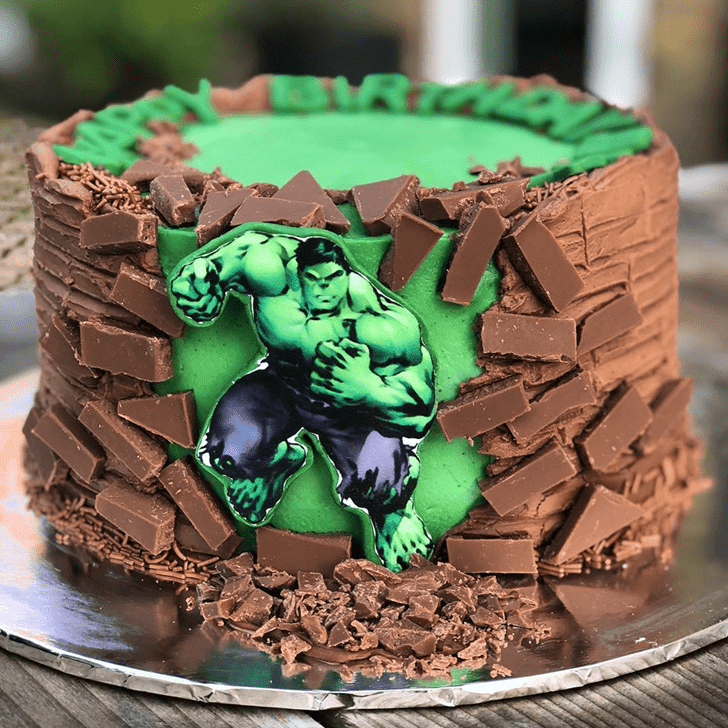 hulk birthday cake