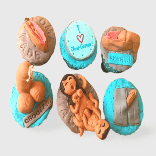 6 pieces of bachelorette party cupcakes