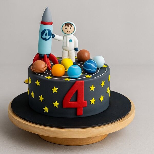 Little Astronaut Rocket Cake