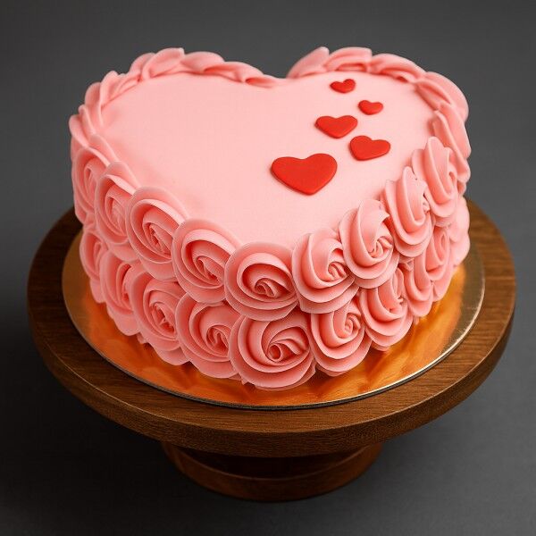 love shape cake